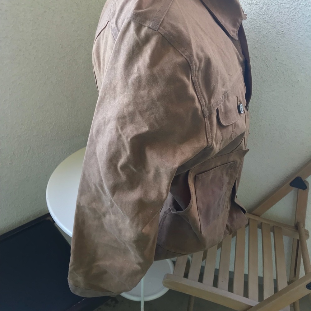 Original Trucker Jacket Waxed Brown size L - Picture 8 of 8